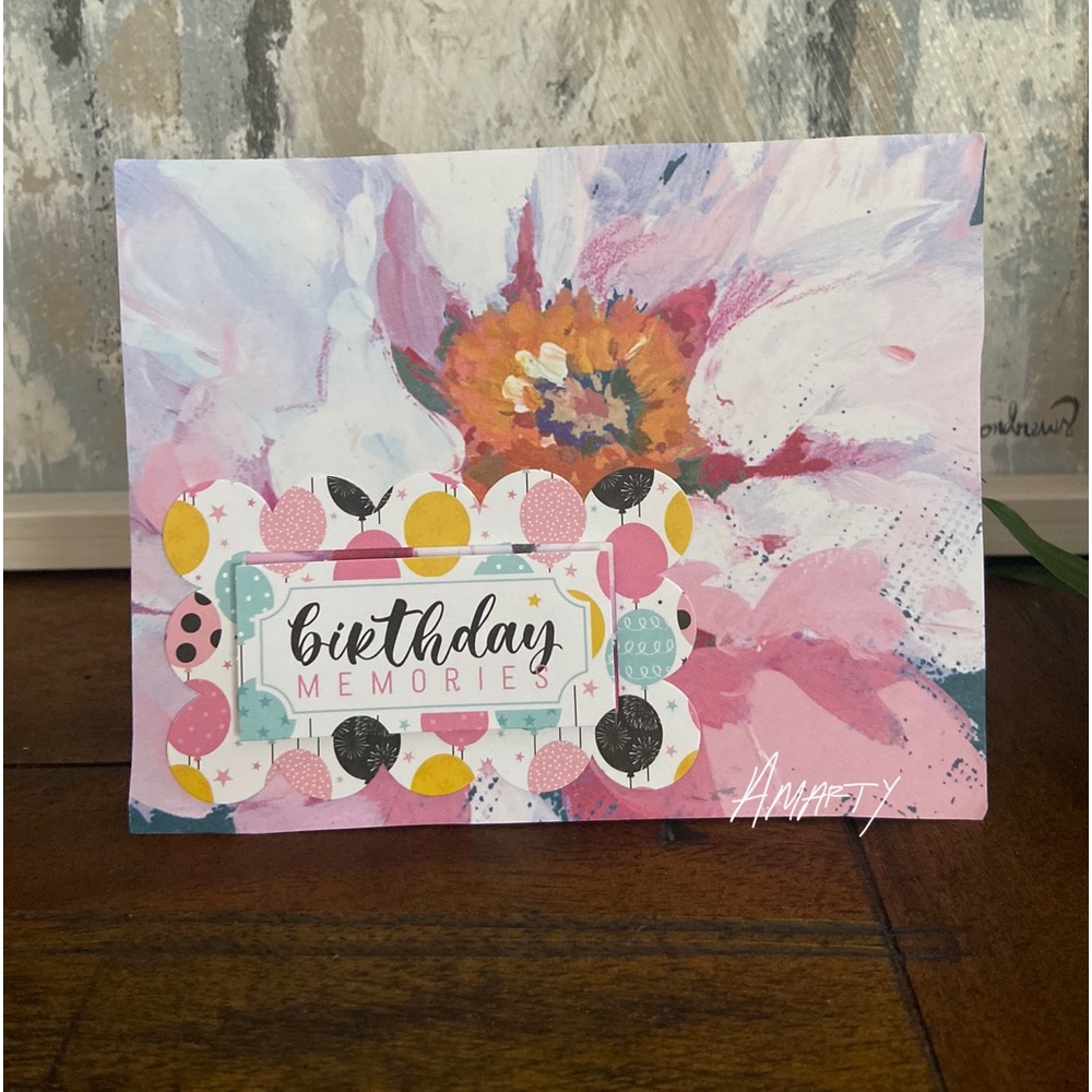 Handmade Birthday Greeting Cards bundle of 4